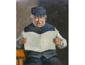 Картина Дедушка с газетой