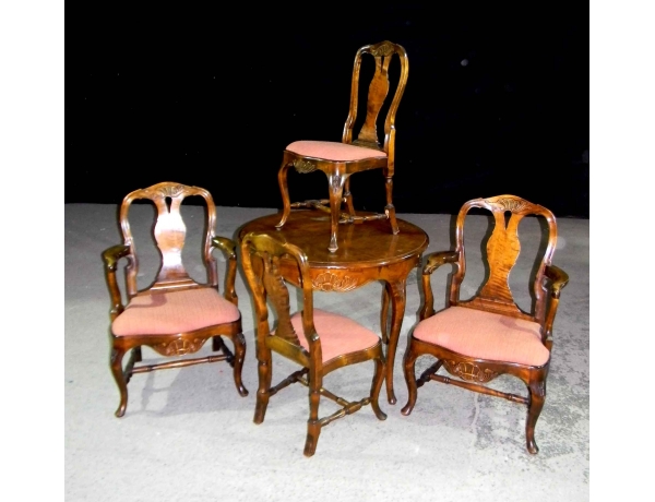 Обеденный стол с четырьмя стульями, AM0786